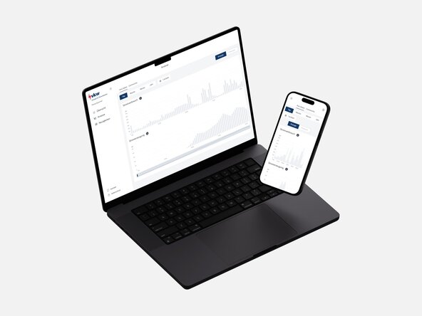 Screenshot von vkw Stromtausch auf einem Laptop und einem Smartphone dargestellt
