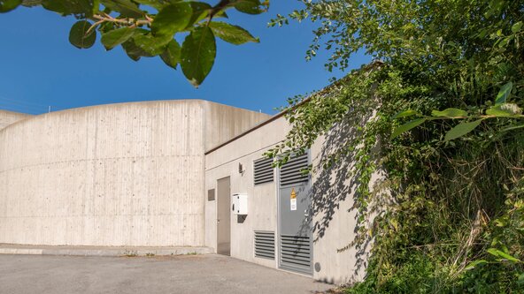 Trafostation von außen