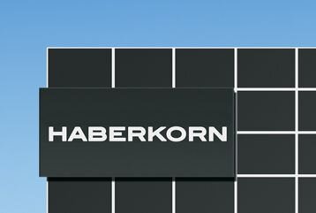 Detailaufnahme von Haberkorn Gebäude